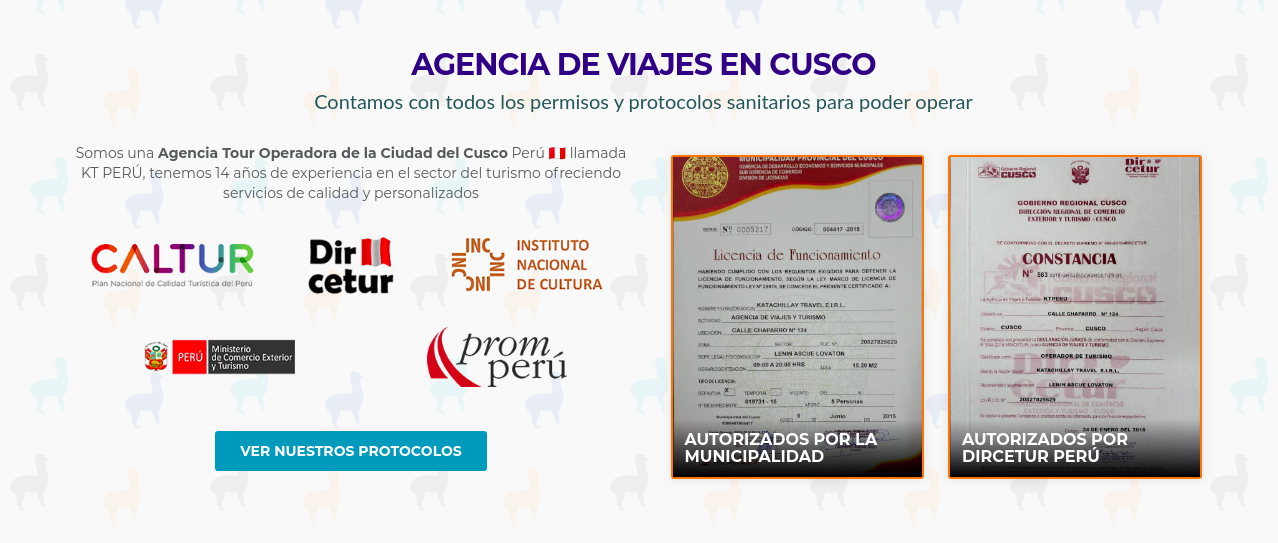 Certificaciones de una agencia de viajes
